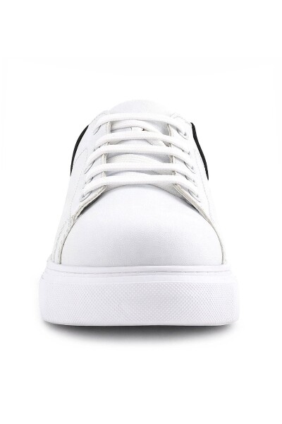 Rakerplus Beyaz Cilt Bağcıklı Hafif Tabanlı Çocuk Spor Ayakkabı - 4