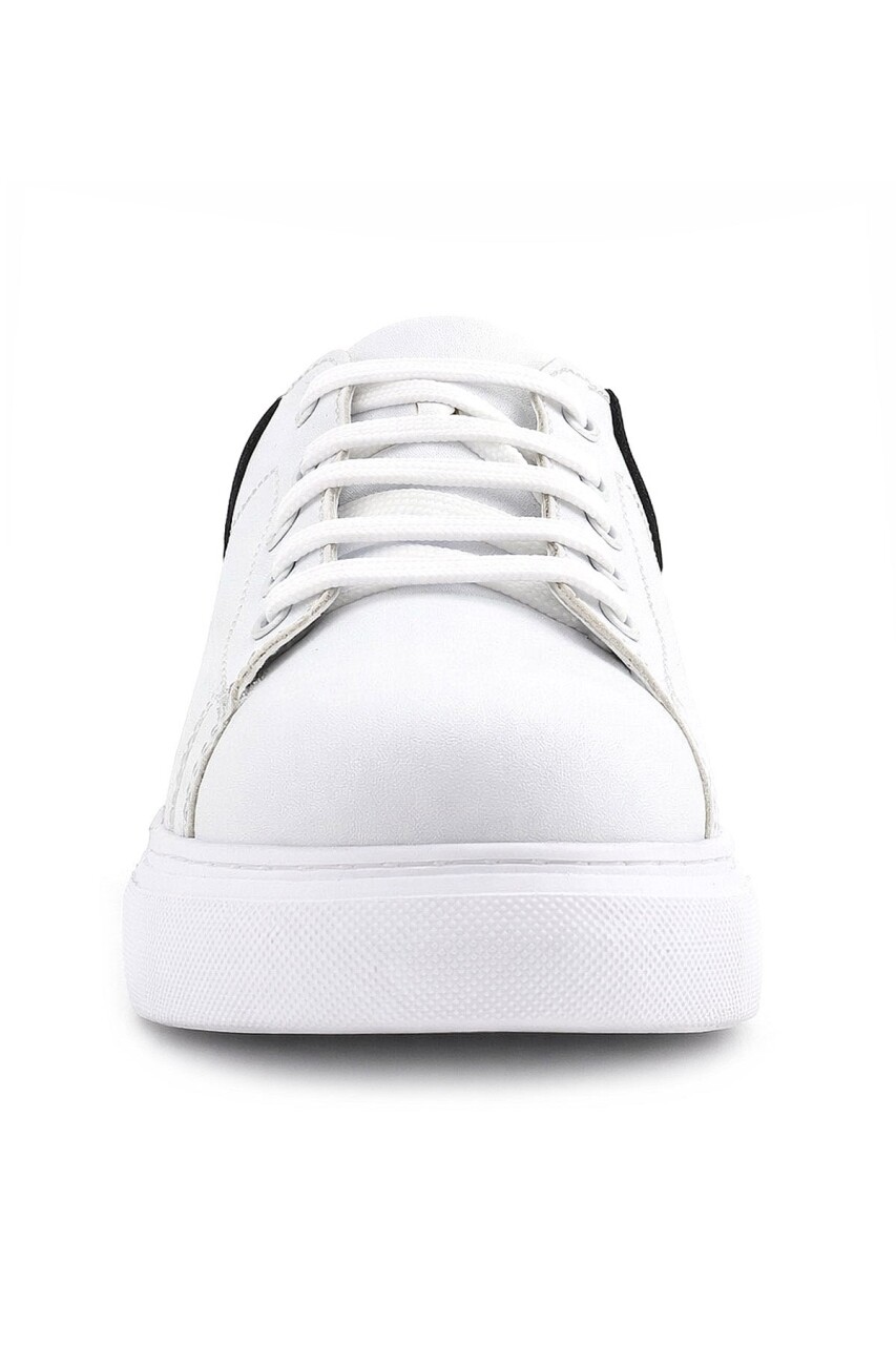 Rakerplus Beyaz Cilt Bağcıklı Hafif Tabanlı Çocuk Spor Ayakkabı - 4