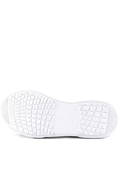 Rakerplus Beyaz Cilt Bağcıklı Hafif Tabanlı Çocuk Spor Ayakkabı - 9