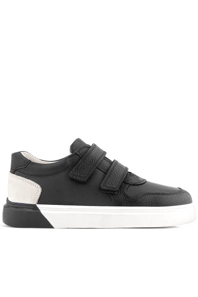 Rakerplus Hakiki Deri Cırt Cırtlı Siyah Erkek Çocuk Spor Ayakkabı - 3