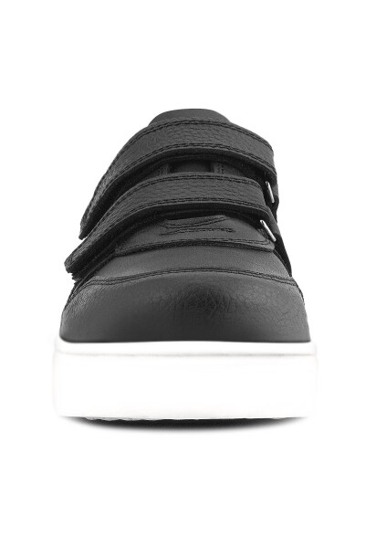 Rakerplus Hakiki Deri Cırt Cırtlı Siyah Erkek Çocuk Spor Ayakkabı - 4