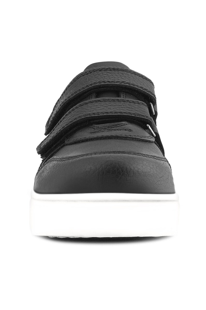 Rakerplus Hakiki Deri Cırt Cırtlı Siyah Erkek Çocuk Spor Ayakkabı - 4