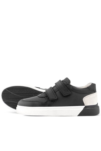 Rakerplus Hakiki Deri Cırt Cırtlı Siyah Erkek Çocuk Spor Ayakkabı - 7