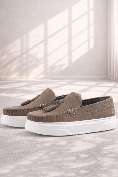 Rakerplus Kum Rengi Erkek Çocuk Makosen Ayakkabı - 10