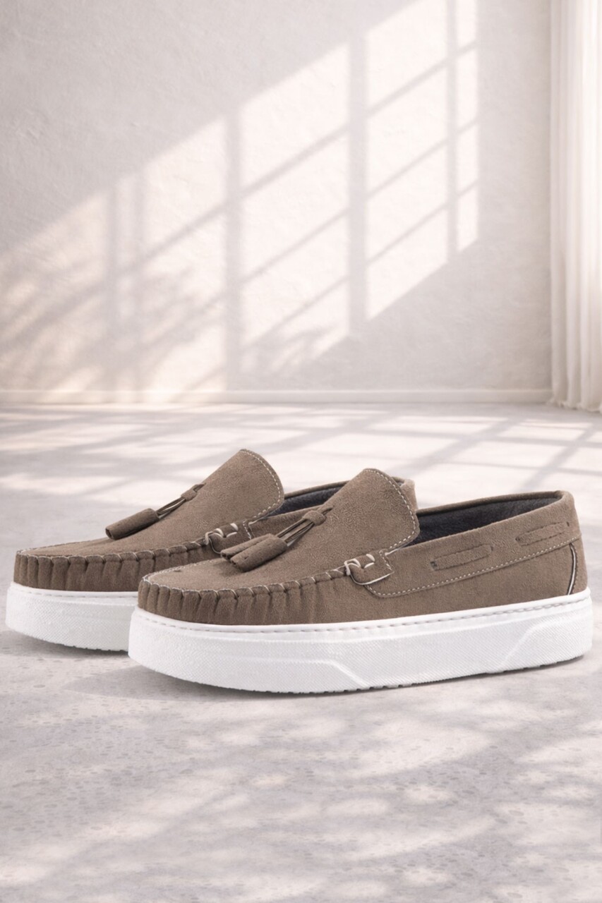 Rakerplus Kum Rengi Erkek Çocuk Makosen Ayakkabı - 10