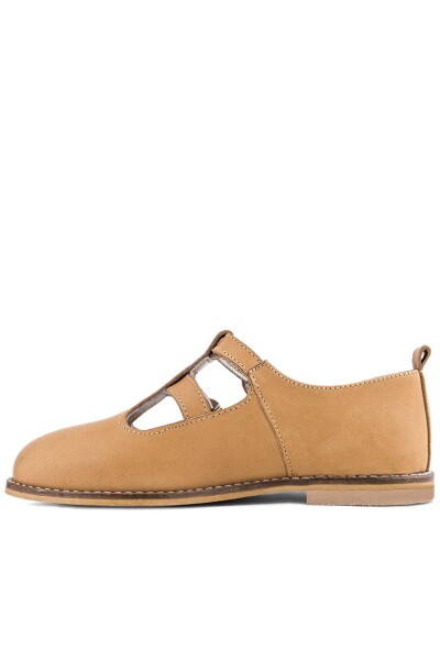 Rakerplus Hakiki Deri Taba Tokalı Kız Çocuk T-Bar Babet Ayakkabı - 5