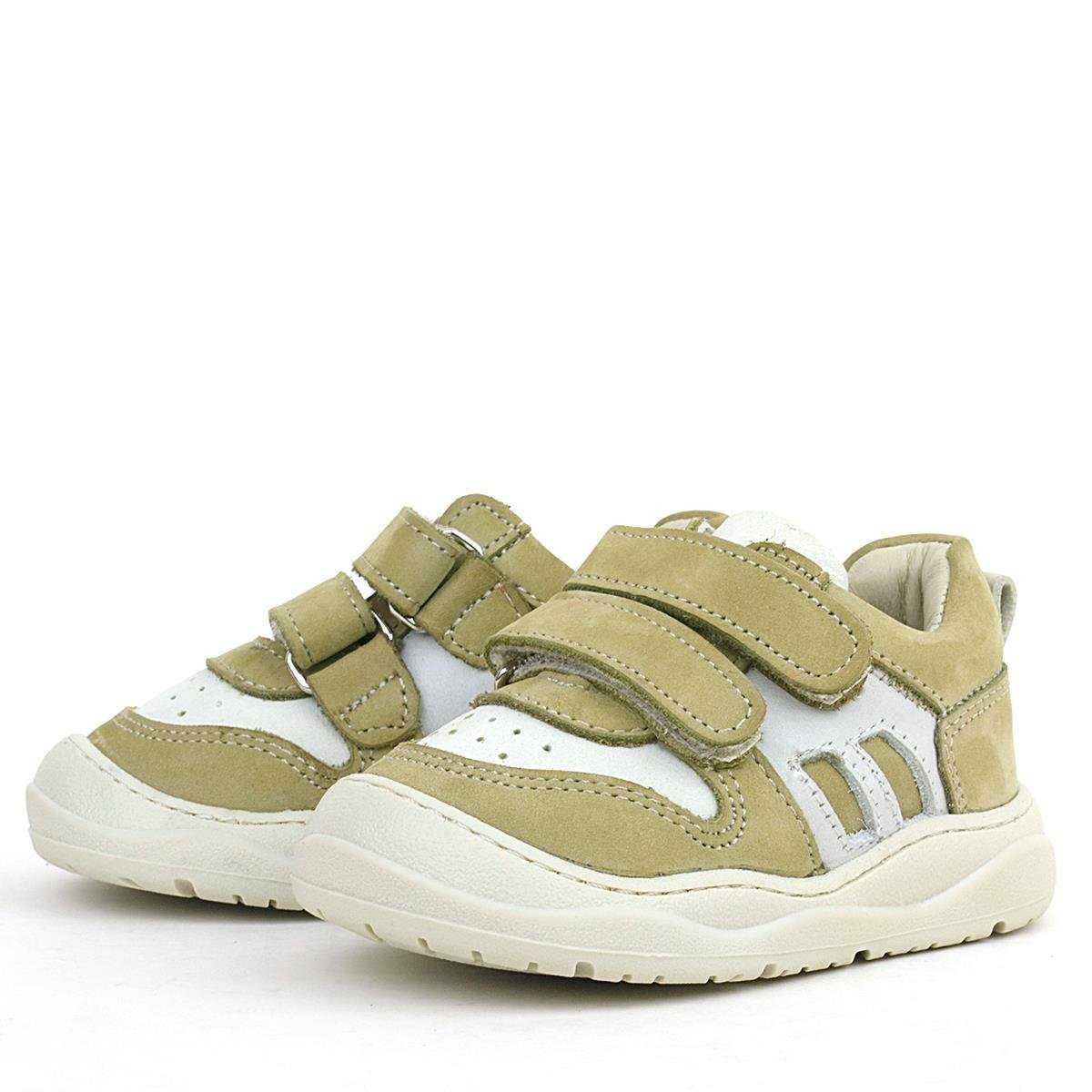 حذاء رياضي للأطفال من الجلد الطبيعي من راكر بلاس شاجي باللون الأخضر - 4