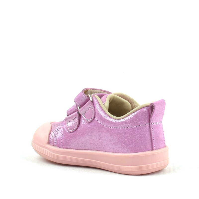 Rakerplus Sonic Hakiki Deri Pembe Işıltılı Anatomik Bebek Spor Ayakkabı - 3