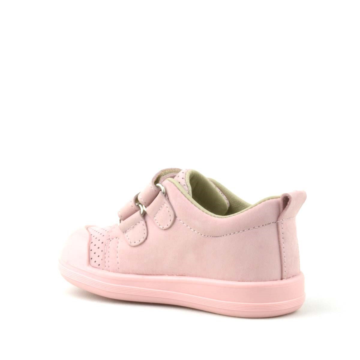 حذاء رياضي للأطفال من راكر بلاس سونيك مصنوع من الجلد الطبيعي باللون الوردي مع شريط فيلكرو تشريحي - 3