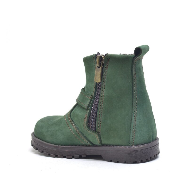 Rakerplus Chiron Hakiki Deri Yeşil Fermuarlı Unisex Bebek Bot - 3