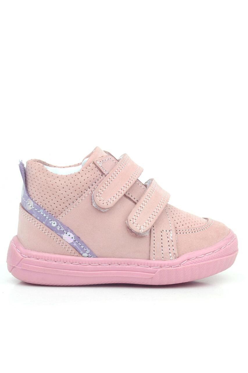 Rakerplus Raya Genuine Leather Pink Velcro Baby Girl Boots - 2