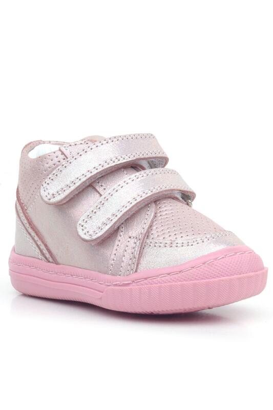 Rakerplus Raya Genuine Leather Pink Glitter Velcro Baby Girl Boots - Rakerplus