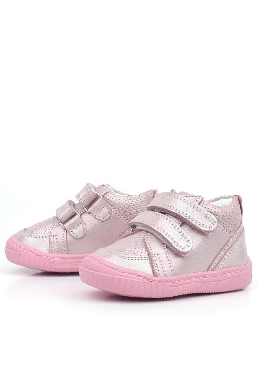 Rakerplus Raya Genuine Leather Pink Glitter Velcro Baby Girl Boots - 4