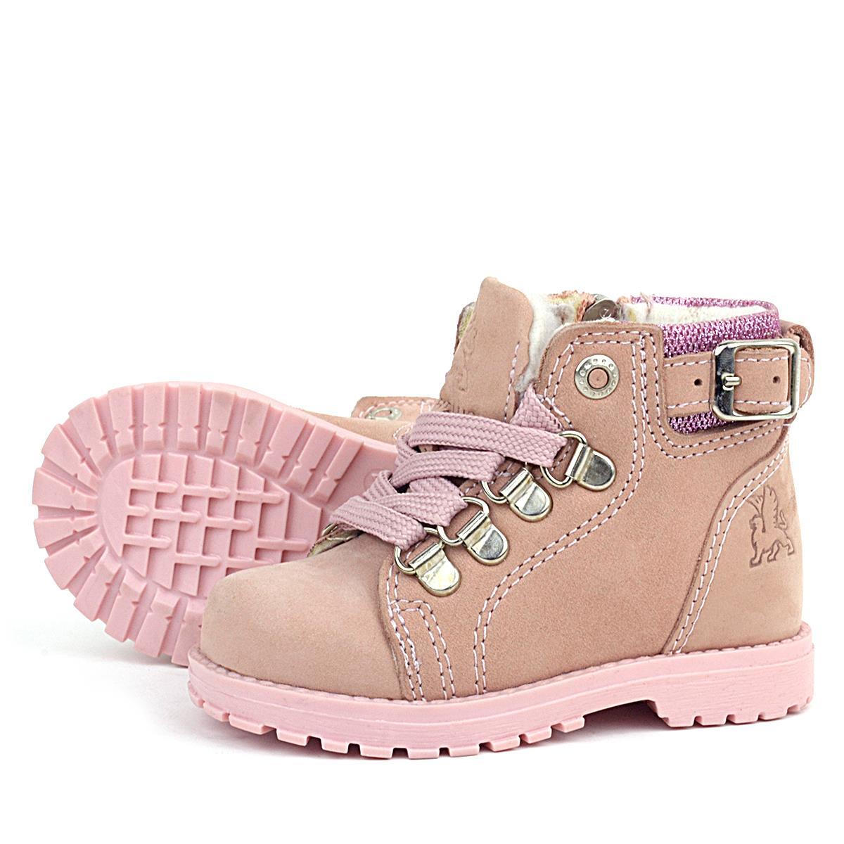 حذاء جريفون من راكر بلاس، مصنوع من الجلد الطبيعي، وردي لامع، مزود بسحاب، للفتيات الصغيرات - 6