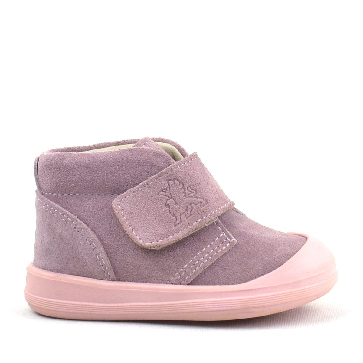 Rakerplus Yoohoo Hakiki Deri Pembe Cırtlı Kız Bebek Bot - 2