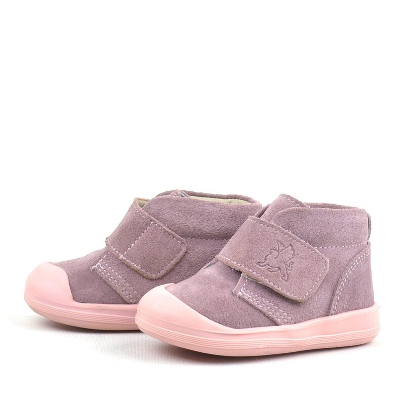 Rakerplus Yoohoo Hakiki Deri Pembe Cırtlı Kız Bebek Bot - 5