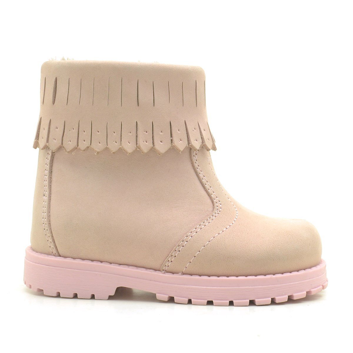 Rakerplus Chiron Hakiki Deri Pembe Fermuarlı Kız Çocuk Bot Çizme - 2