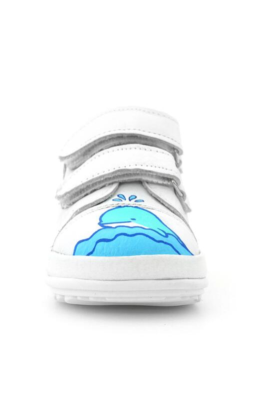 حذاء Rakerplus Tbons بتصميم خاص من الجلد الطبيعي باللون الأبيض من First Step - 4