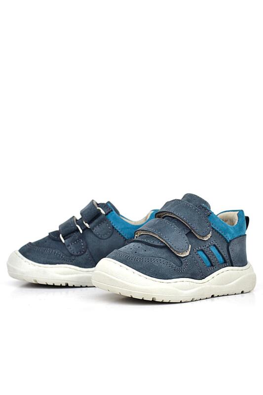 حذاء رياضي للأطفال من الجلد الطبيعي من راكر بلاس شاجي، رمادي اللون - 5