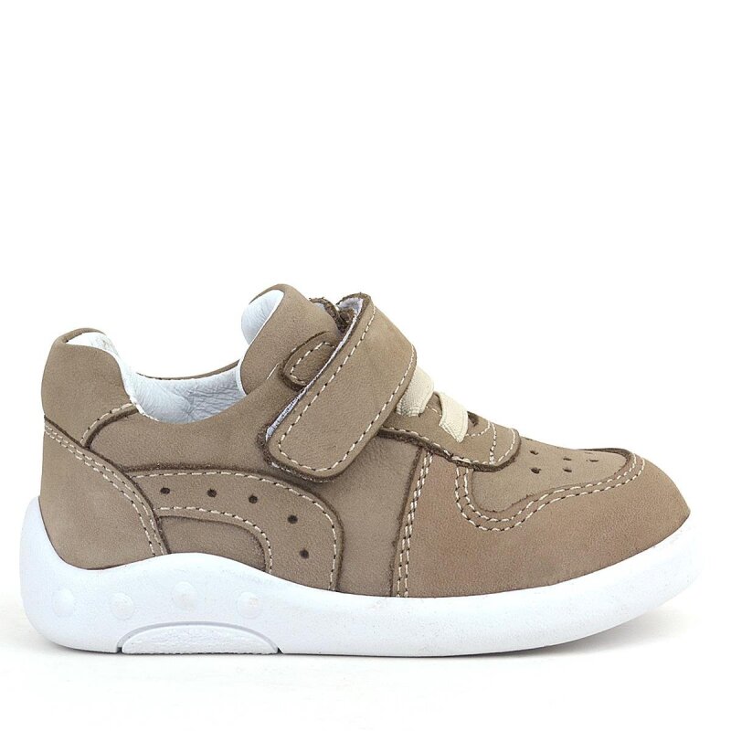 حذاء رياضي للأطفال من جلد طبيعي تشريحي من راكر بلاس بلون رملي - 2