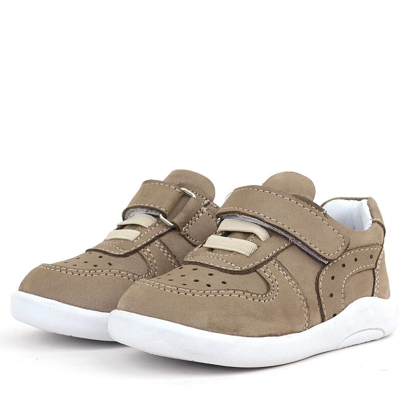 حذاء رياضي للأطفال من جلد طبيعي تشريحي من راكر بلاس بلون رملي - 4