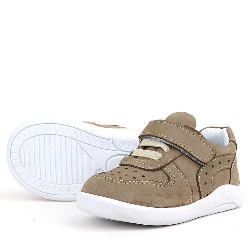 حذاء رياضي للأطفال من جلد طبيعي تشريحي من راكر بلاس بلون رملي - 6