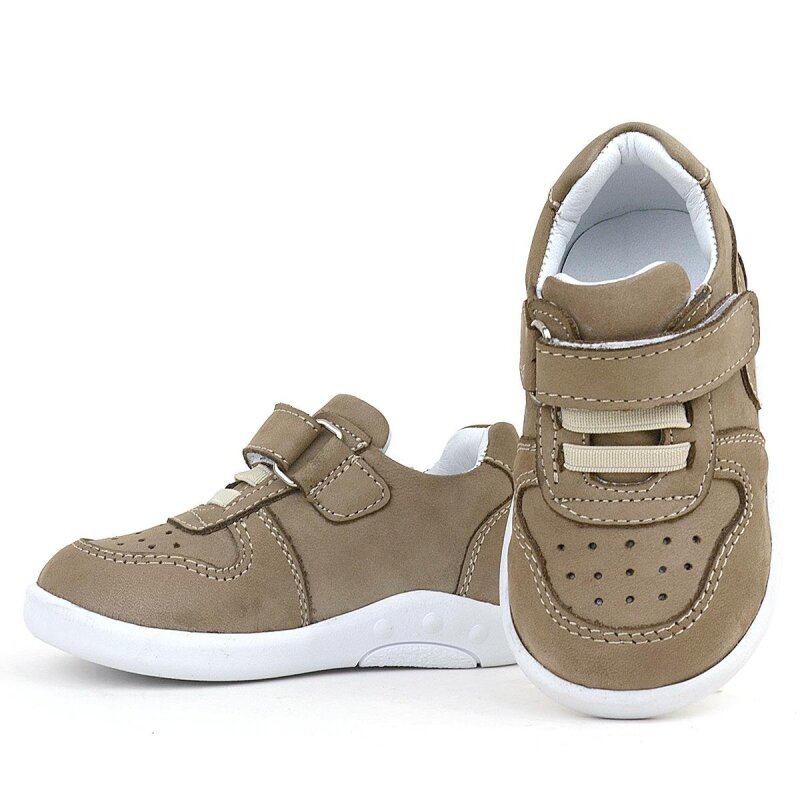حذاء رياضي للأطفال من جلد طبيعي تشريحي من راكر بلاس بلون رملي - 7