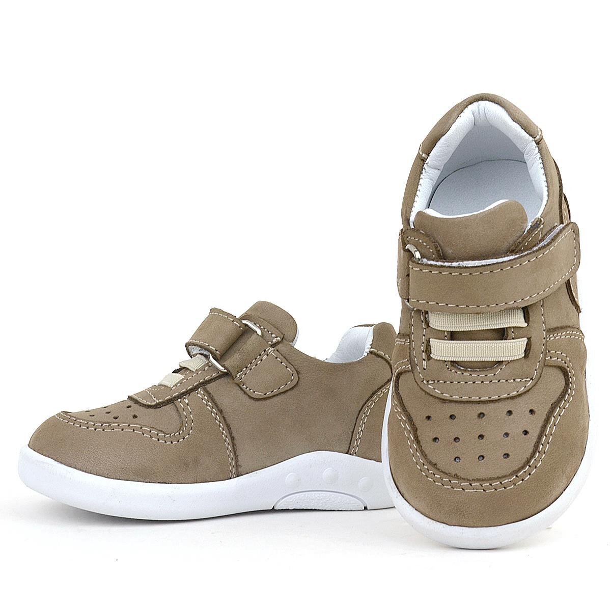 حذاء رياضي للأطفال من جلد طبيعي تشريحي من راكر بلاس بلون رملي - 7
