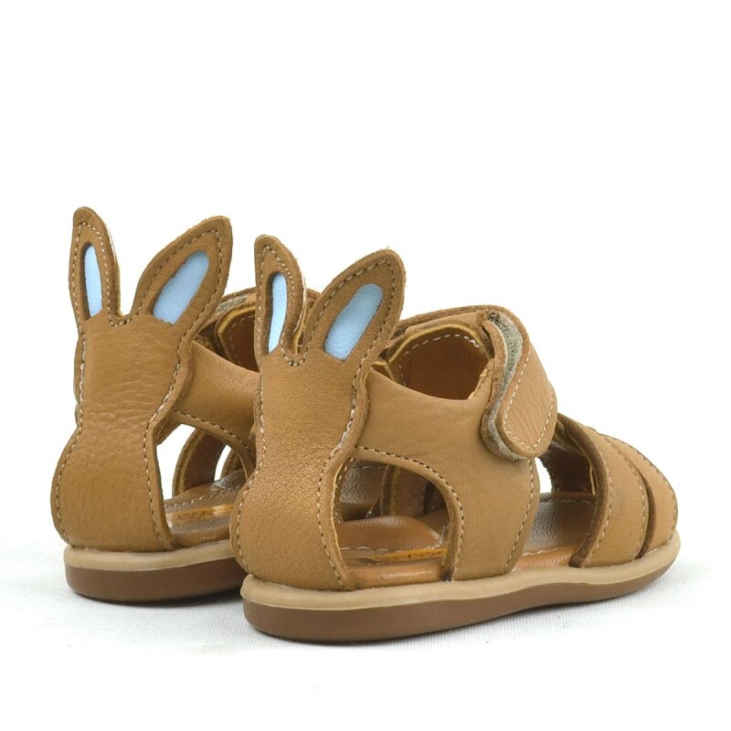 Rakerplus Bunny Hakiki Deri Taba Cırtlı Bebek Sandalet - 7