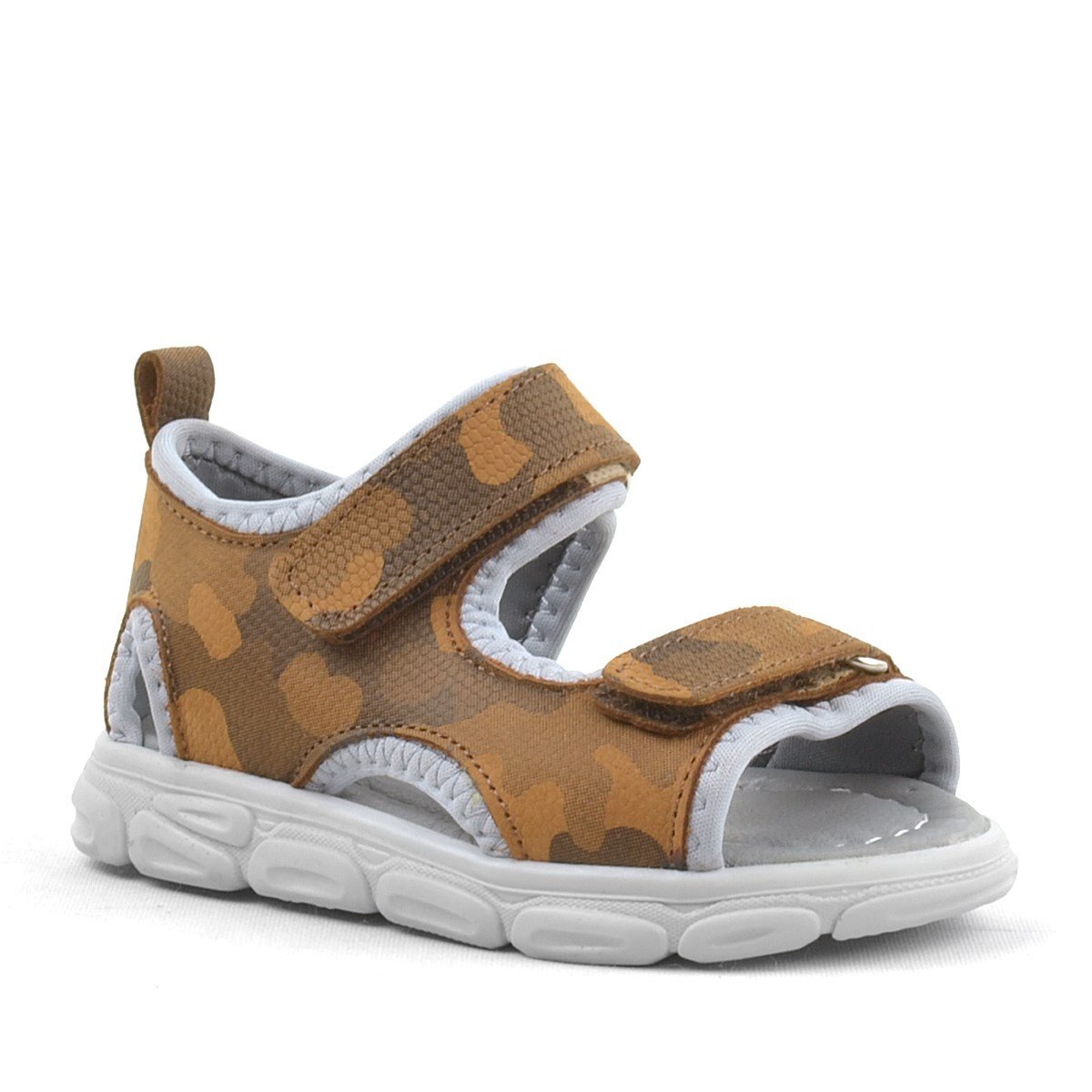 Rakerplus Wisps Genuine Leather Tan Camouflage Baby Sandals - 1