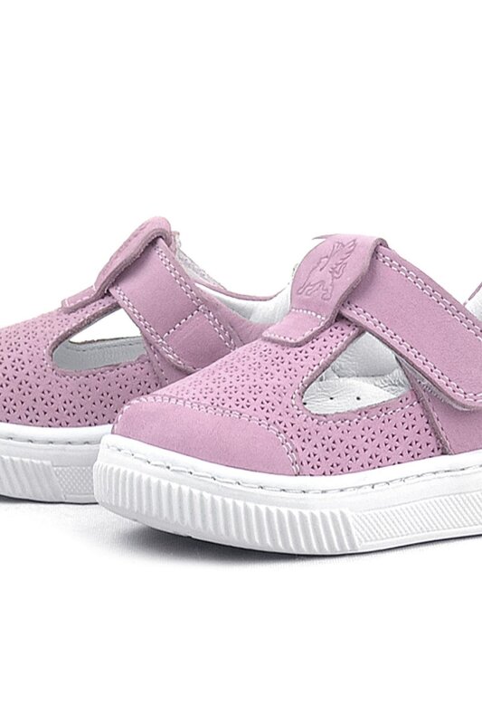 Rakerplus Bheem Hakiki Deri Pudra Cırtlı Bebek Sneaker Sandalet - 5