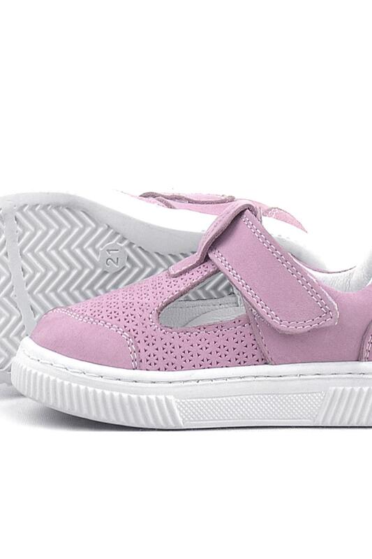 Rakerplus Bheem Hakiki Deri Pudra Cırtlı Bebek Sneaker Sandalet - 7