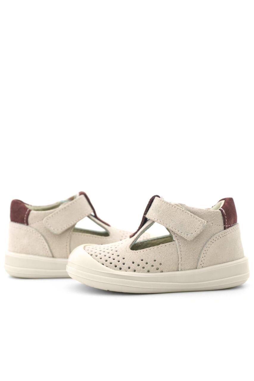 Rakerplus Shaun Hakiki Deri Lila Mor Cırtlı Anatomik Bebek Sandalet - 8