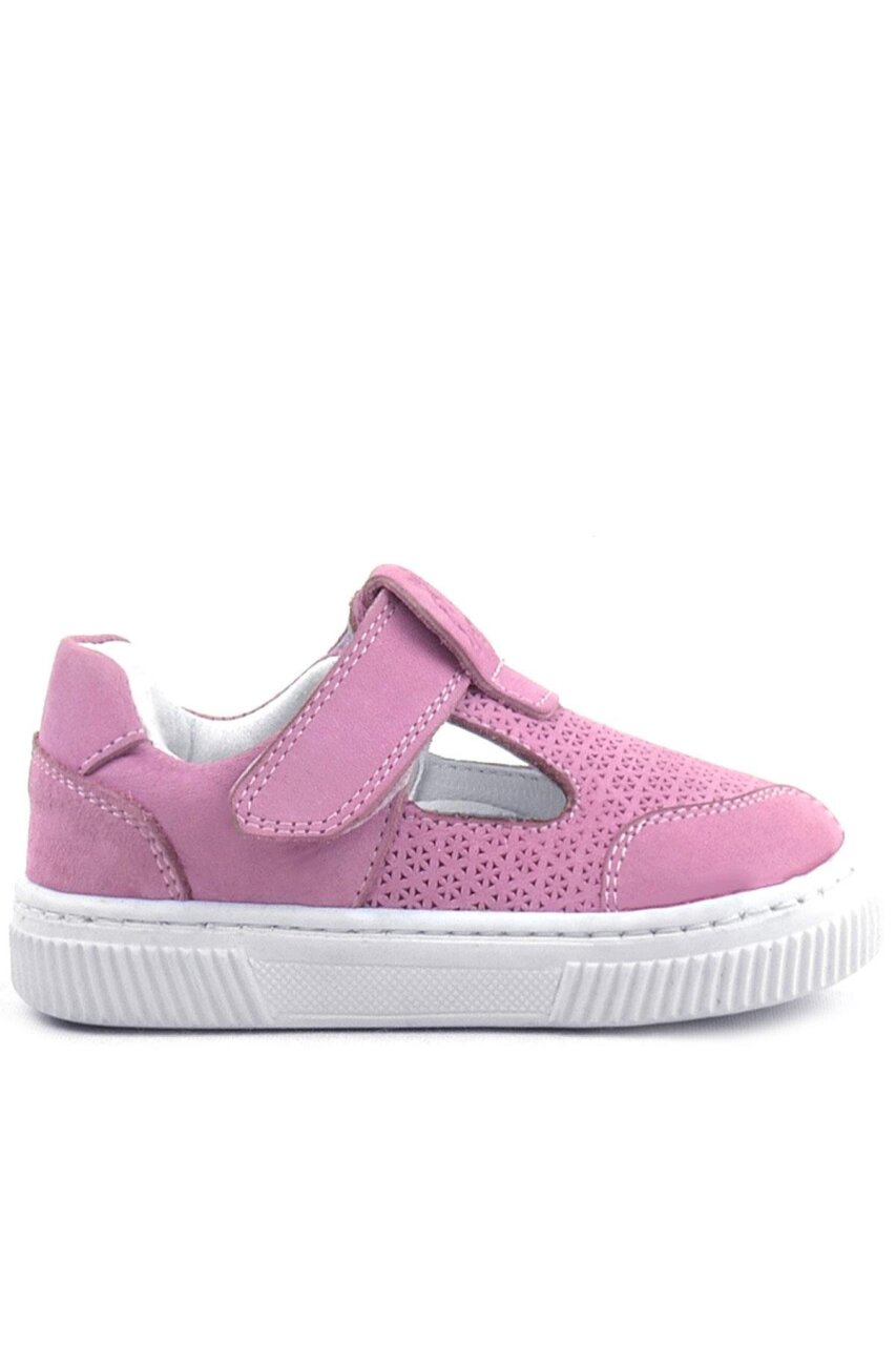 Rakerplus Bheem Hakiki Deri Pembe Cırtlı Bebek Sneaker Sandalet - 5