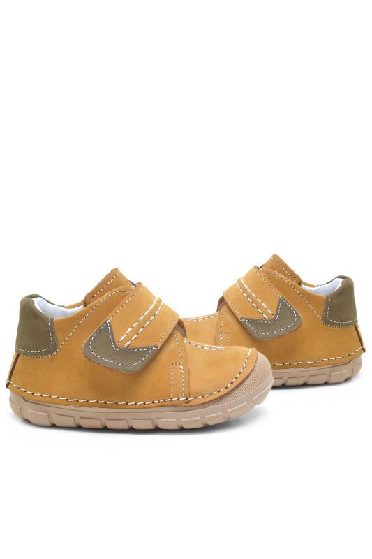 Rakerplus Popeye Hakiki Deri Taba İlk Adım Unisex Bebek Ayakkabısı - 7