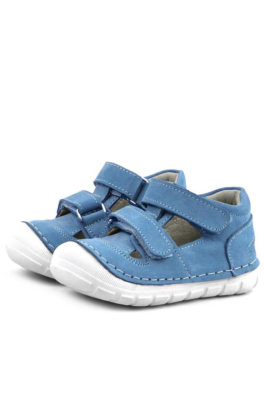 حذاء Rakerplus Ruby من الجلد الطبيعي باللون الأزرق للصيف من First Step - 3
