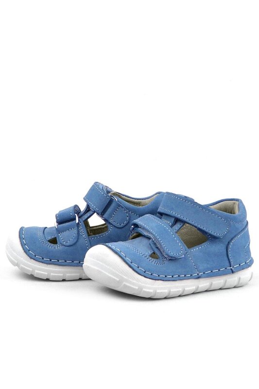 حذاء Rakerplus Ruby من الجلد الطبيعي باللون الأزرق للصيف من First Step - 4