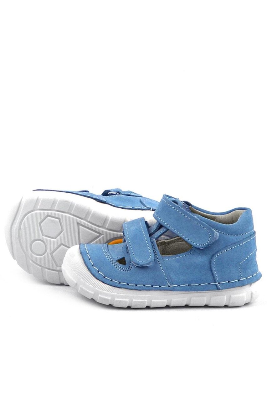حذاء Rakerplus Ruby من الجلد الطبيعي باللون الأزرق للصيف من First Step - 5