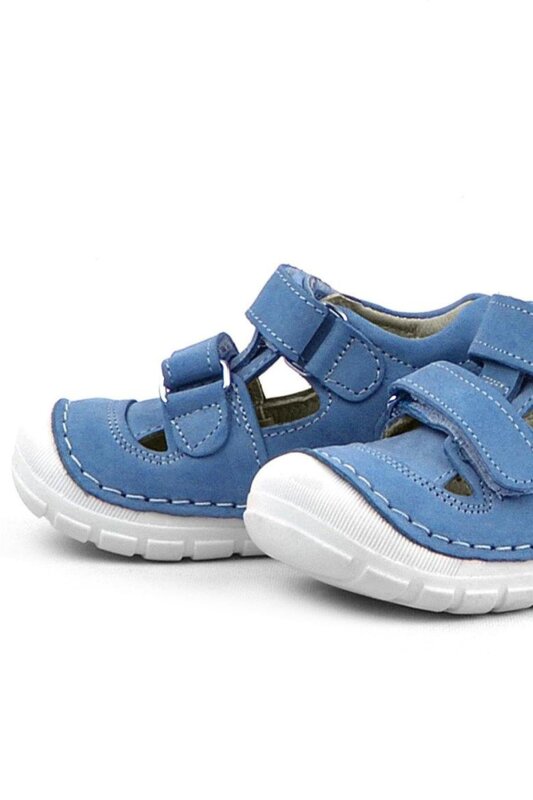 حذاء Rakerplus Ruby من الجلد الطبيعي باللون الأزرق للصيف من First Step - 7