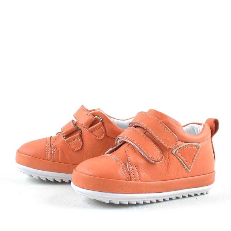 حذاء Rakerplus Scrat من الجلد الطبيعي باللون البرتقالي من First Step - 4