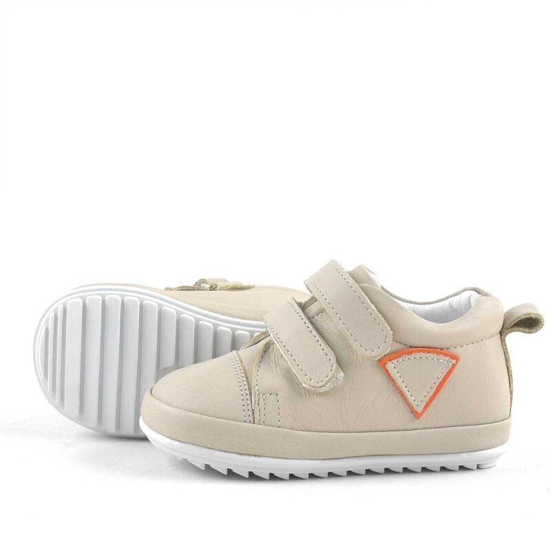 حذاء Rakerplus Scrat من الجلد الطبيعي باللون الكريمي للخطوة الأولى - 5