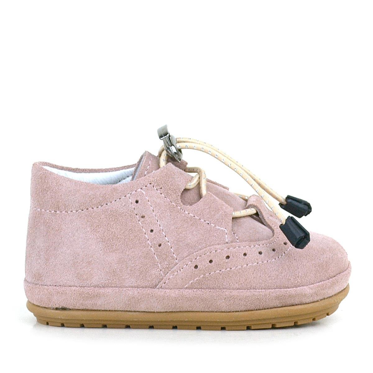 حذاء راكر بلس للخطوة الأولى من الجلد الطبيعي باللون الوردي للفتيات الصغيرات - 2