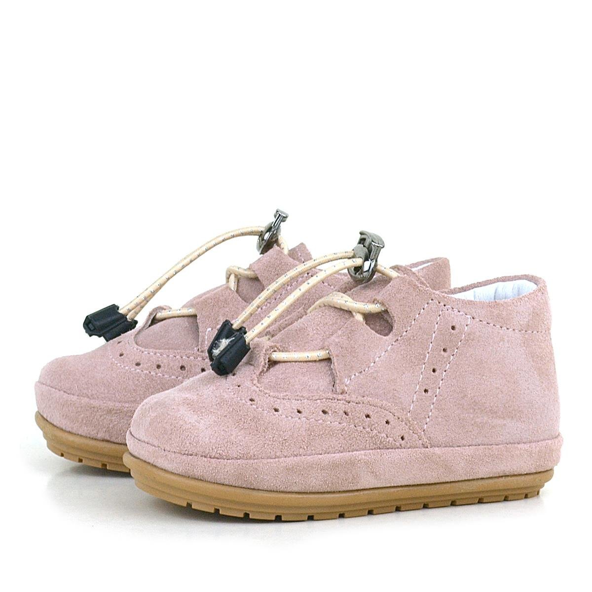 حذاء راكر بلس للخطوة الأولى من الجلد الطبيعي باللون الوردي للفتيات الصغيرات - 4