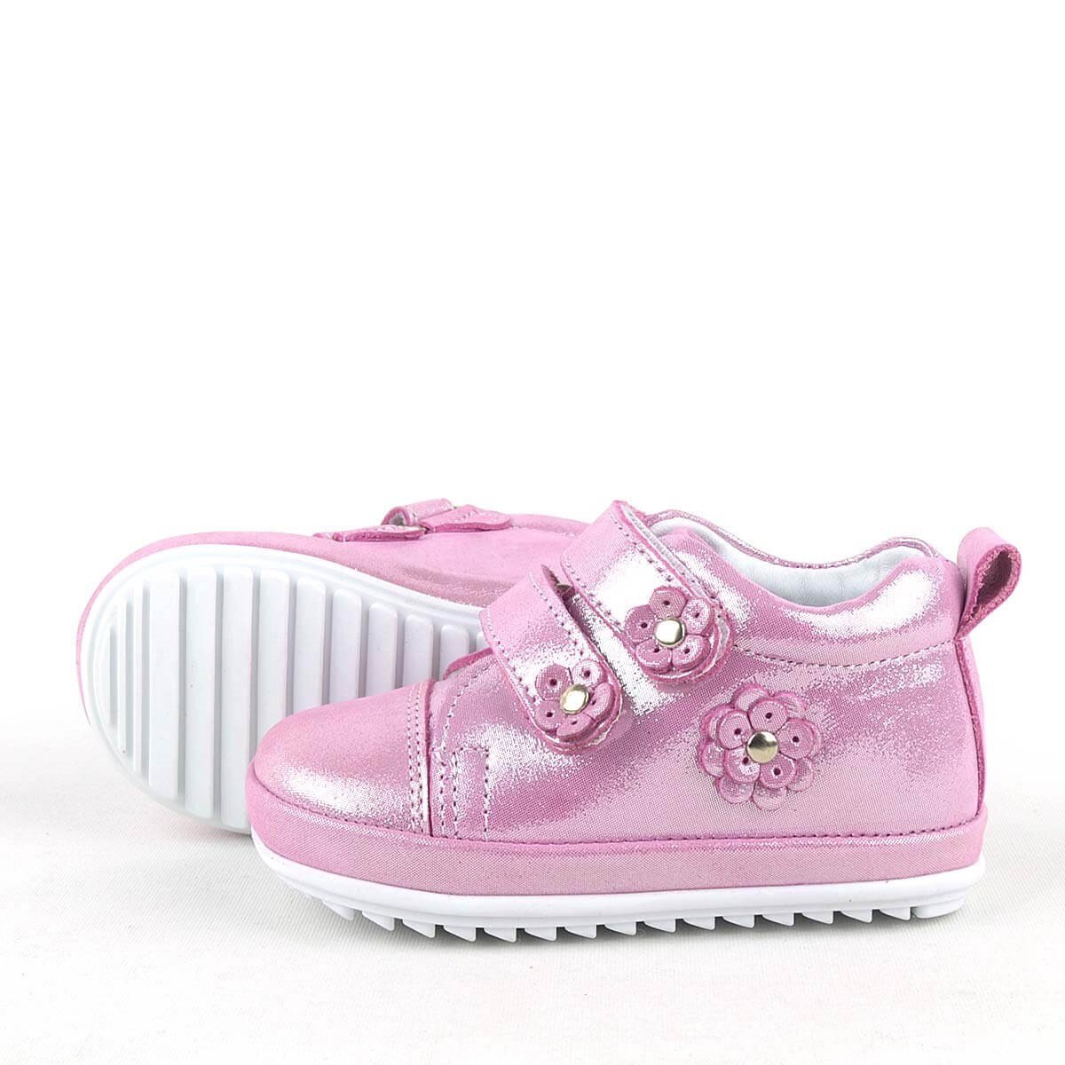 حذاء راكر بلاس ليمبو من الجلد الطبيعي باللون الوردي بتصميم تشريحي للخطوة الأولى للفتيات الصغيرات - 6