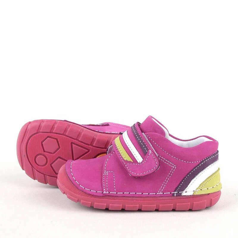 Rakerplus Pilou Hakiki Deri Fuşya Tek Cırtlı İlk Adım Kız Bebek Ayakkabısı - 5