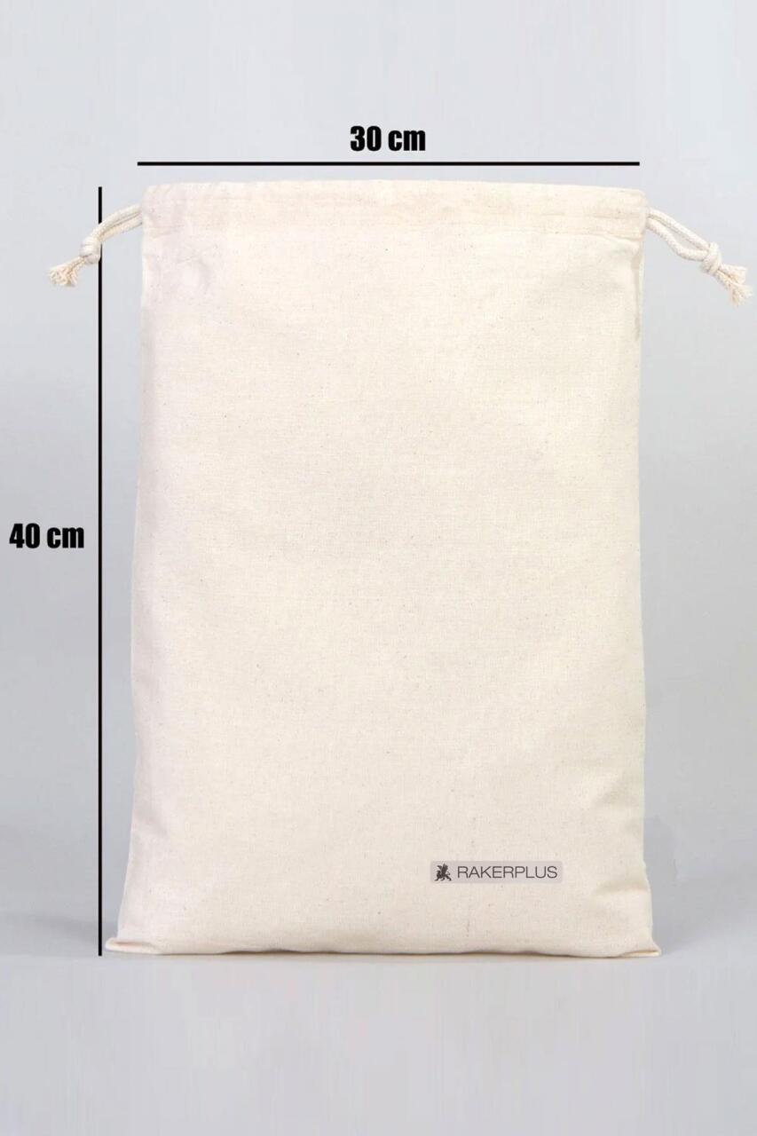 Rakerplus 30x40 cm Ham Bez Büzgülü Ayakkabı Torbası - 2