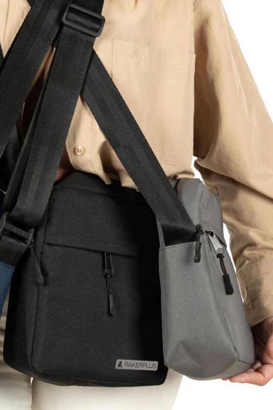 Rakerplus Siyah 20x16x8 cm Unisex Omuz Çantası - 8