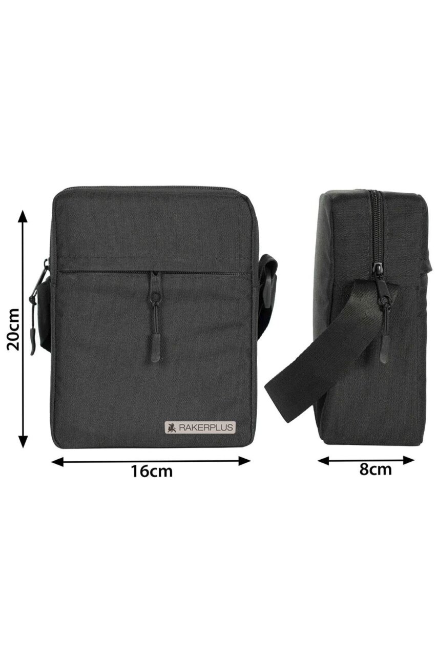 Rakerplus Siyah 20x16x8 cm Unisex Omuz Çantası - 9