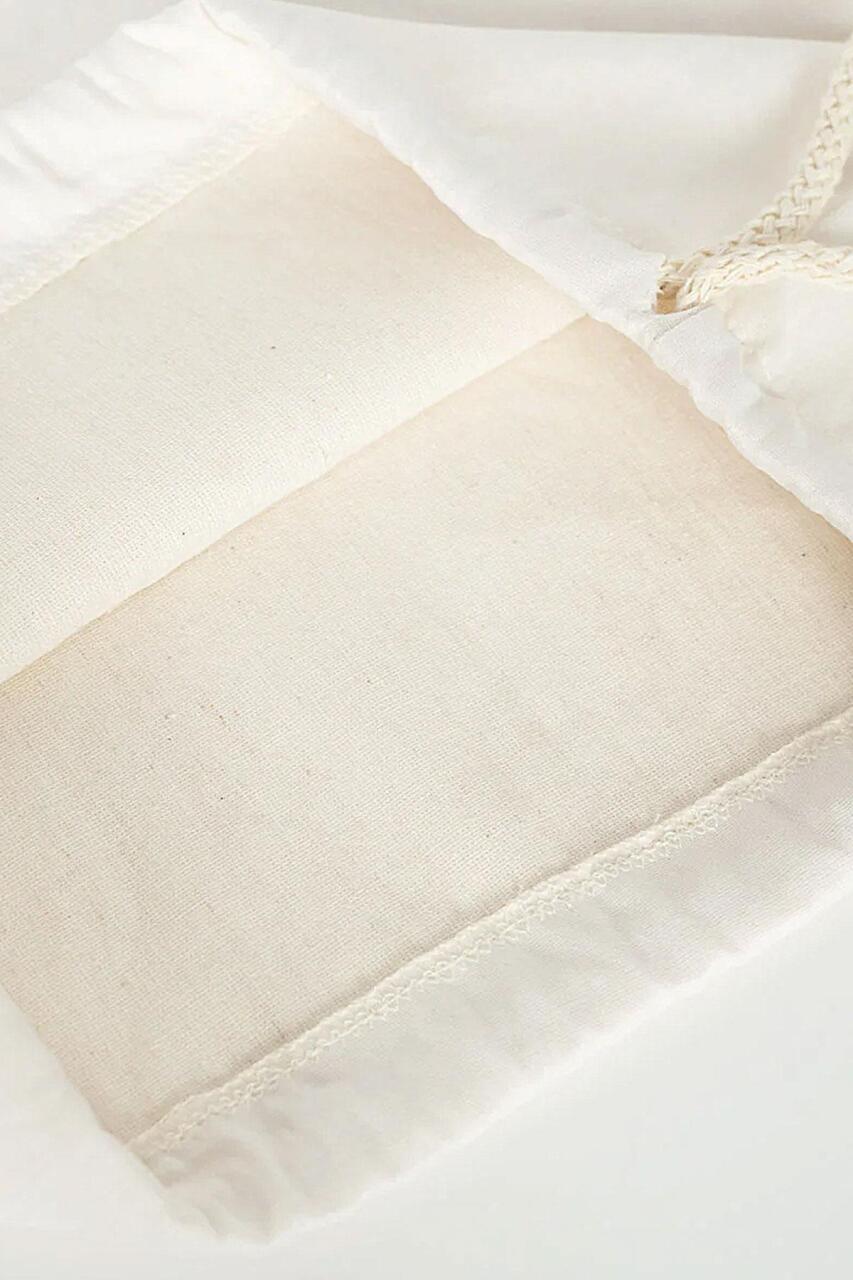 Rakerplus Tbons Özel Tasarım 35x40 cm Unisex Ham Bez Büzgülü Sırt Ayakkabı Çantası - 5