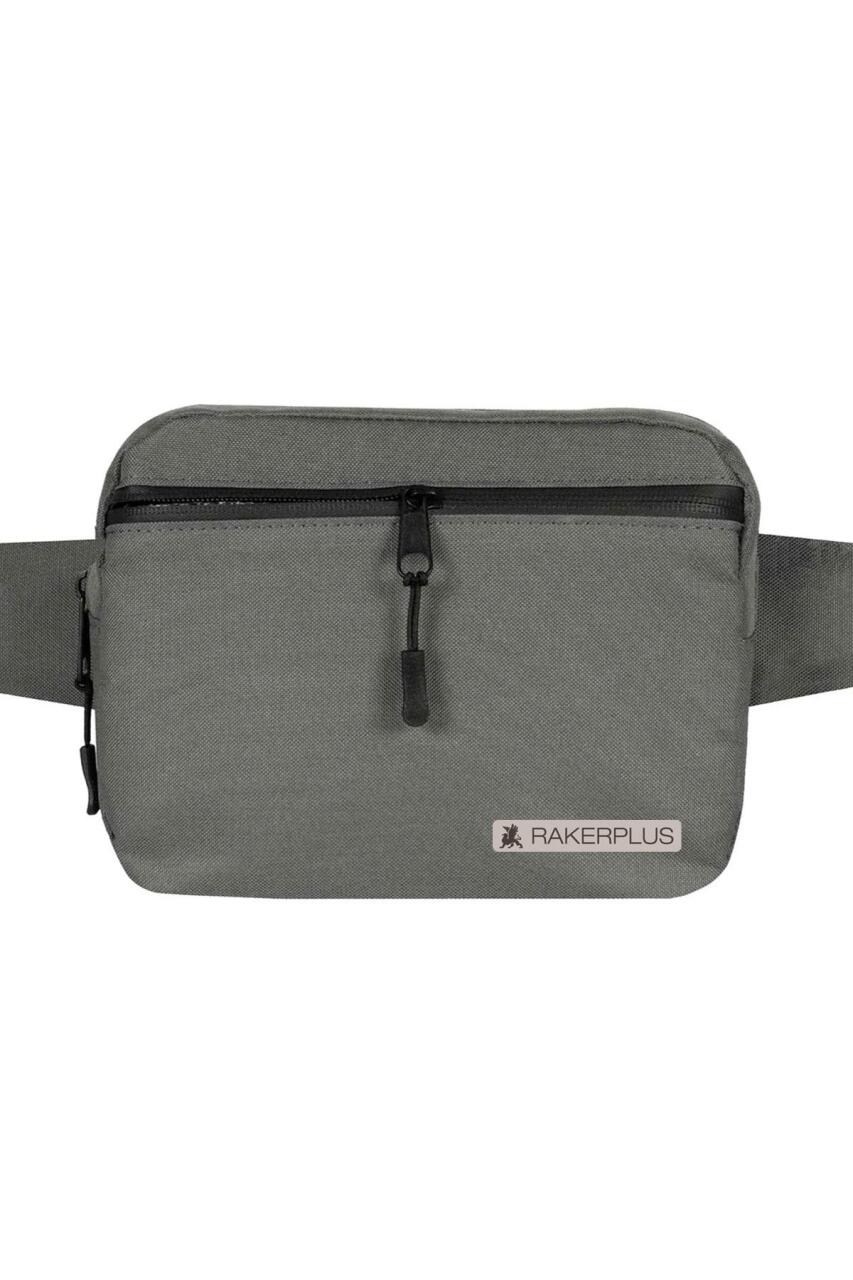 Rakerplus Gri Unisex Minimal 21x15x5 cm Bel ve Göğüs Çantası - 2